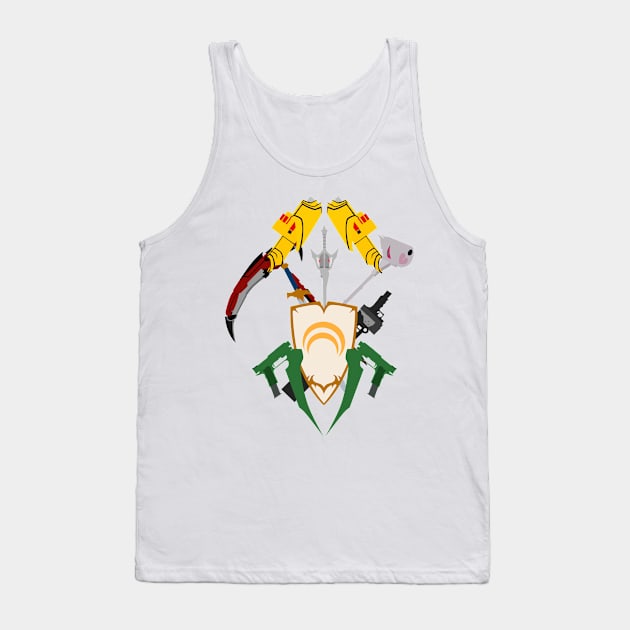 team rwby & team jnr: weapons Tank Top by katanaballs